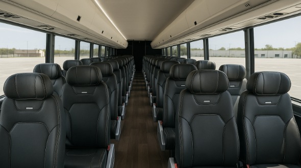Interior of Nevada Party Bus Company's 25 Passenger Minibus in Nevada