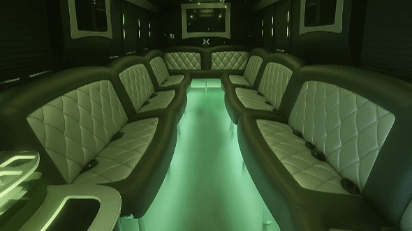 Interior of Nevada Party Bus Company's 25 Passenger Party Bus in Nevada