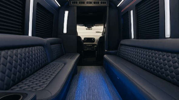 28 Passenger Party Bus Interior