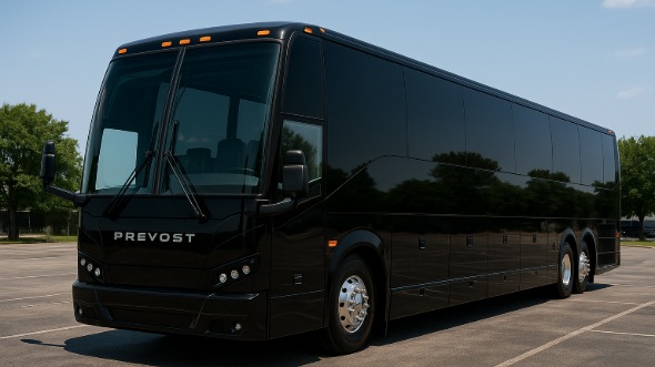 Exterior of Nevada Party Bus Company's 46 Passenger Charter Bus in Nevada