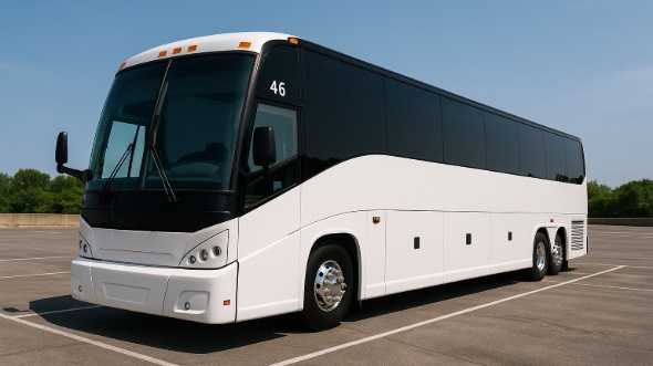 Exterior of Nevada Party Bus Company's 48 Passenger Charter Bus in Nevada