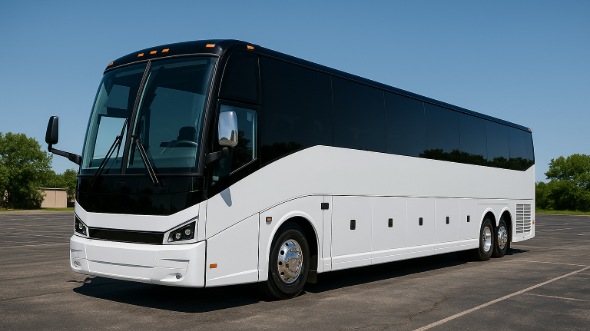 Exterior of Nevada Party Bus Company's 51 Passenger Charter Bus in Nevada