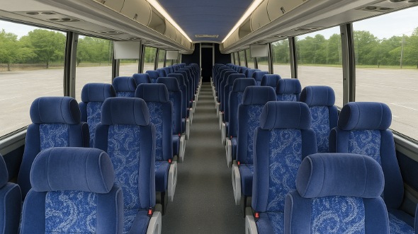 Interior of Nevada Party Bus Company's ADA Charter Bus in Nevada
