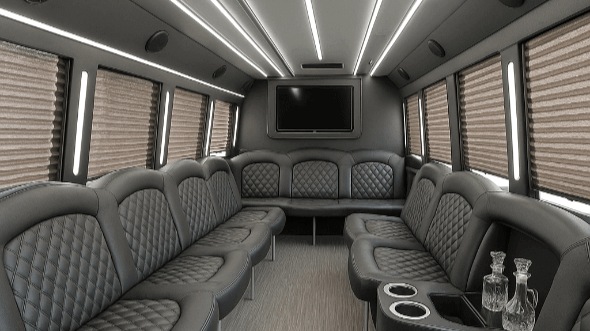 nevada 40 passenger party bus interior