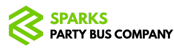 sparks party bus company logo