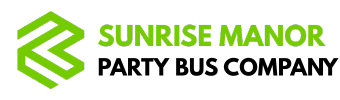 sunrise manor party bus company logo
